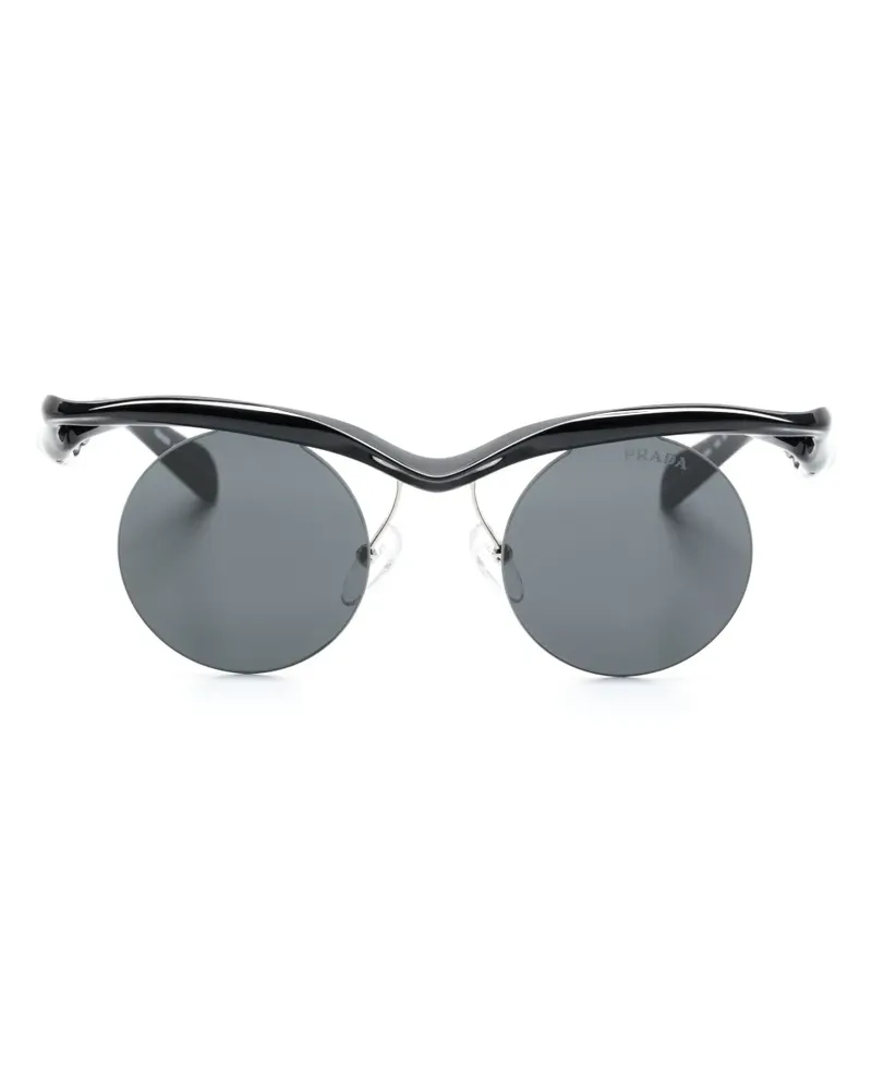 Prada Runde Morph Sonnenbrille - Schwarz Schwarz