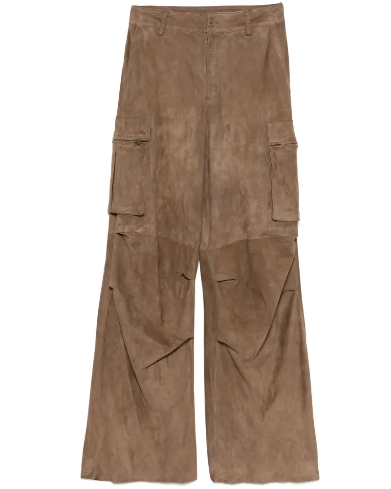 Salvatore Santoro Cargohose aus Wildleder - Braun Braun