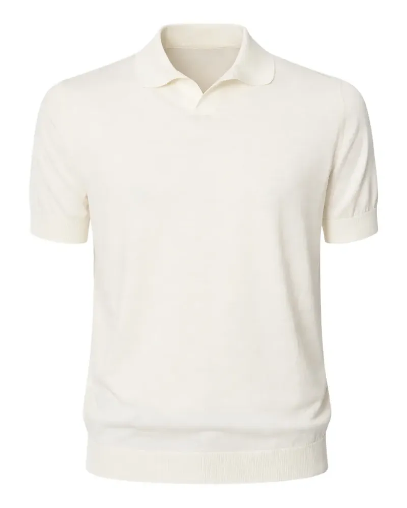 Filippo de Laurentiis polo-collar T-shirt - Nude Nude
