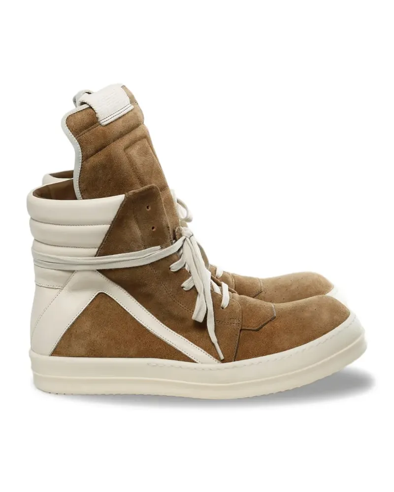 Rick Owens High-Top-Sneakers mit Schnürung - Braun Braun