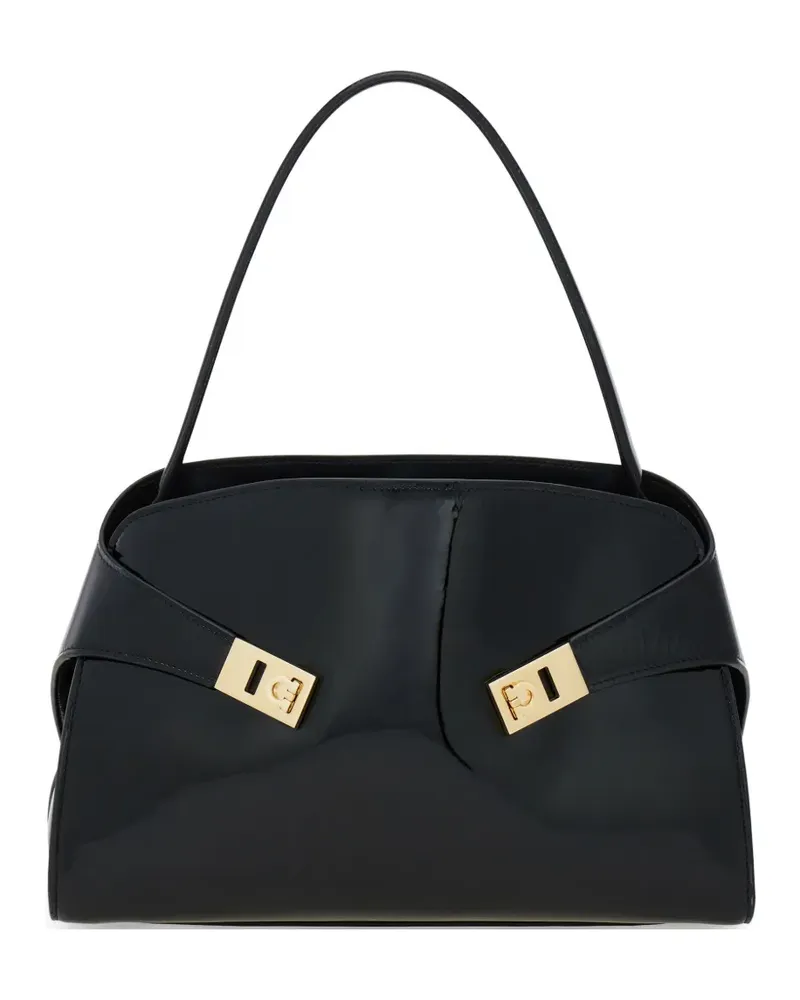 Ferragamo Hug soft shoulder bag (M) - Schwarz Schwarz