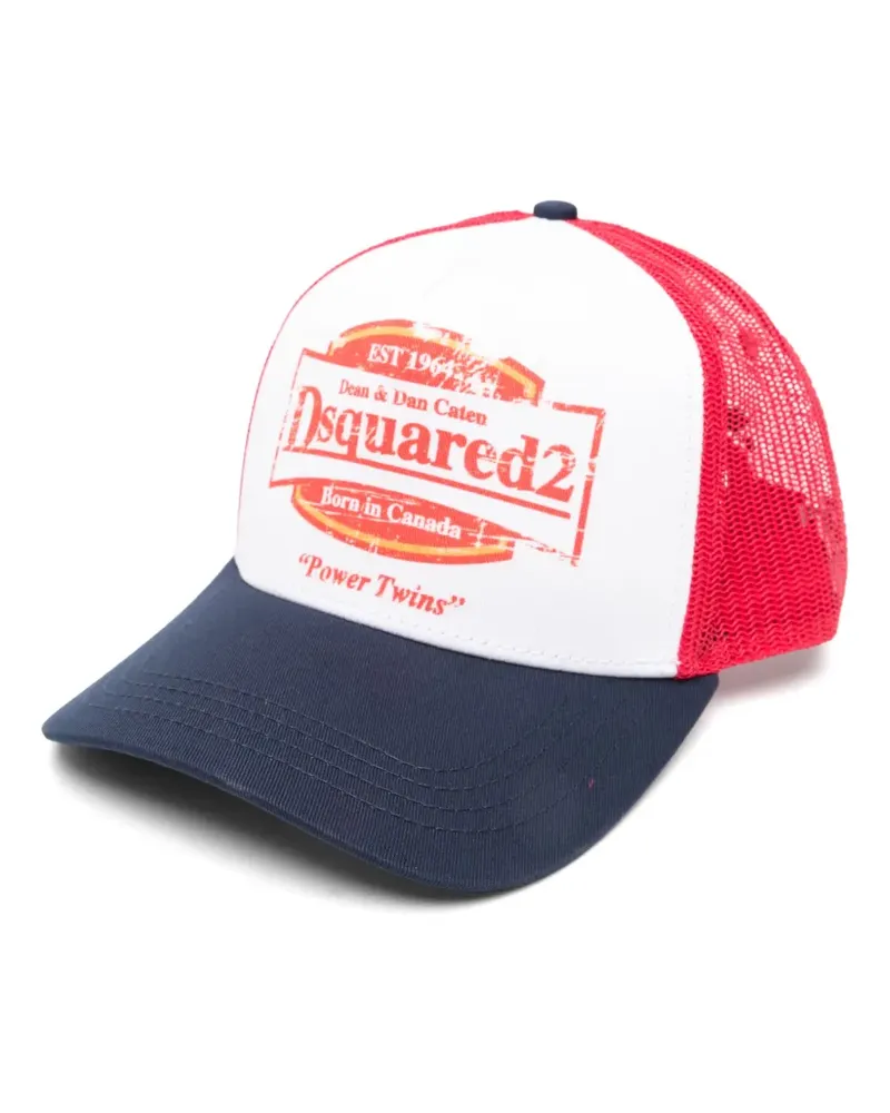 Dsquared2 Baseballkappe mit Logo-Print - Blau Blau