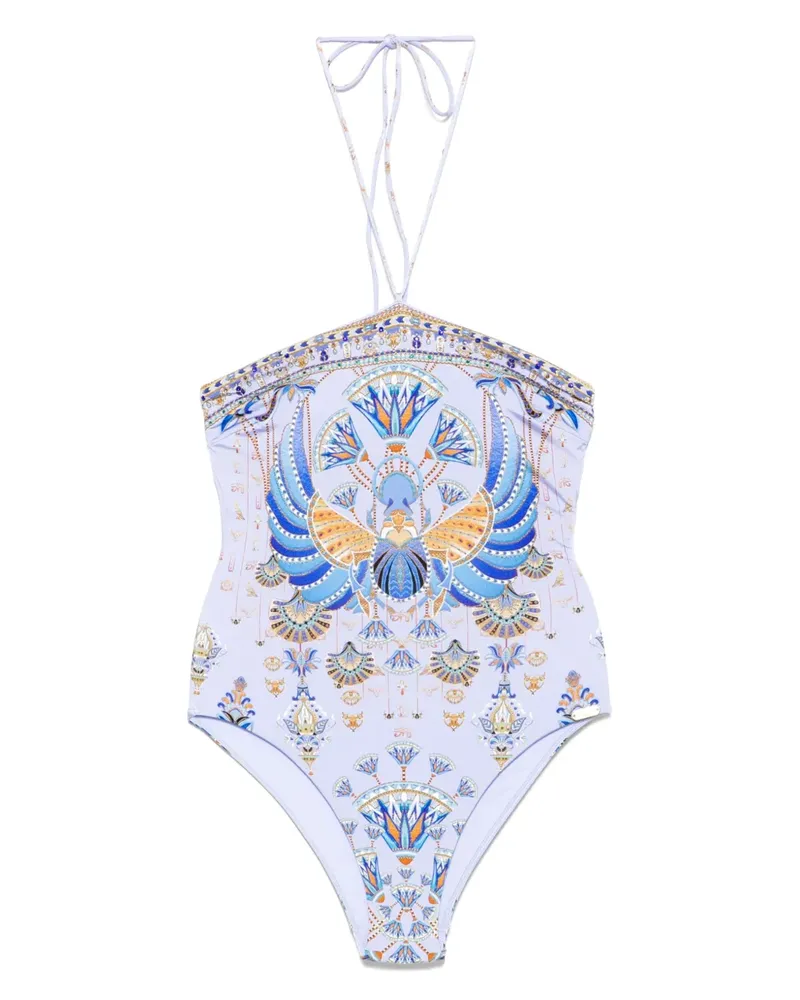 Camilla Bandeau-Badeanzug - Blau Blau