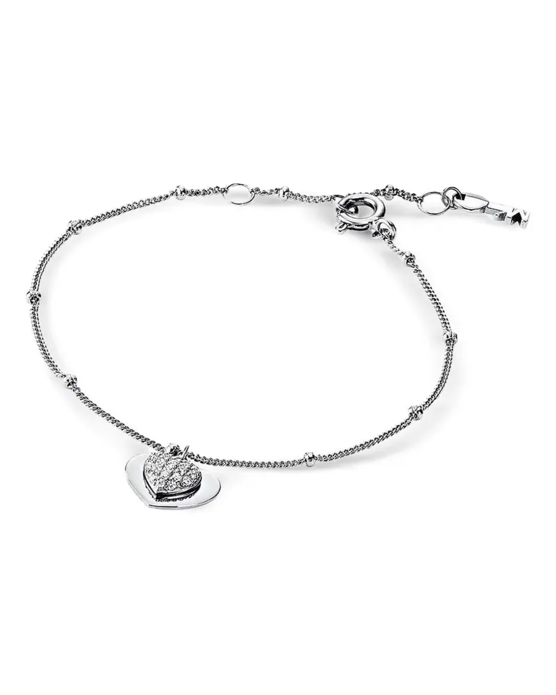 Michael Kors heart-charm bracelet - Silber Silber