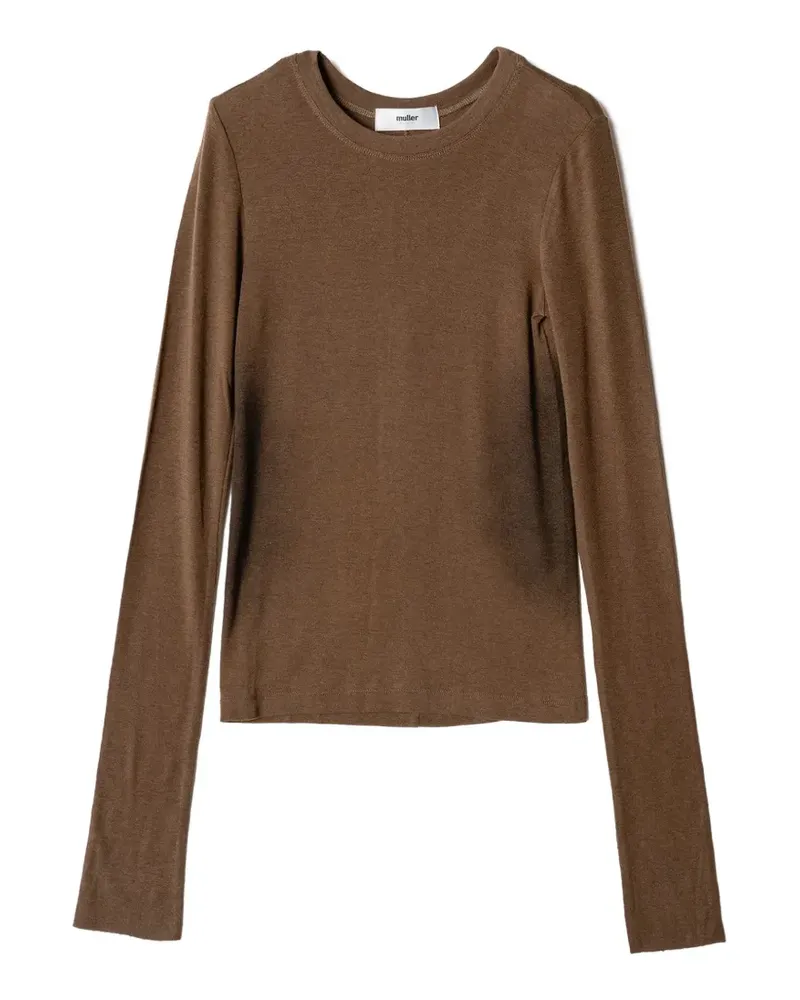 Muller of Yoshiokubo knitted sweater - Braun Braun