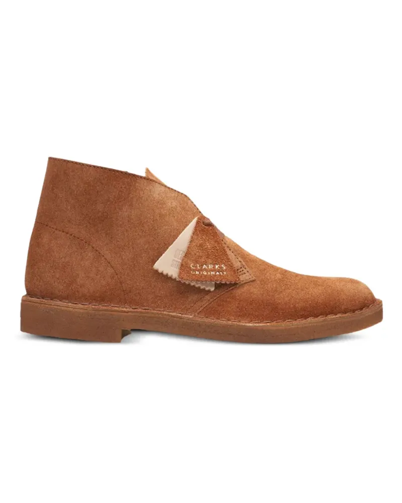 Clarks Originals Desert hairy-suede boots - Braun Braun