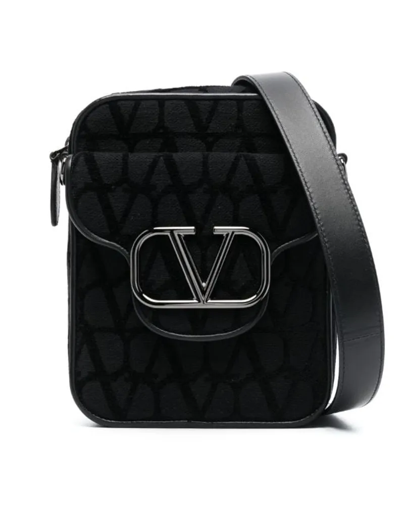 Valentino Garavani Loco Toile Iconographe Umhängetasche - Schwarz Schwarz