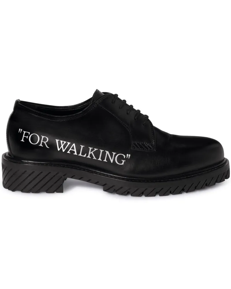 OFF-WHITE For Walking Derby-Schuhe Schwarz