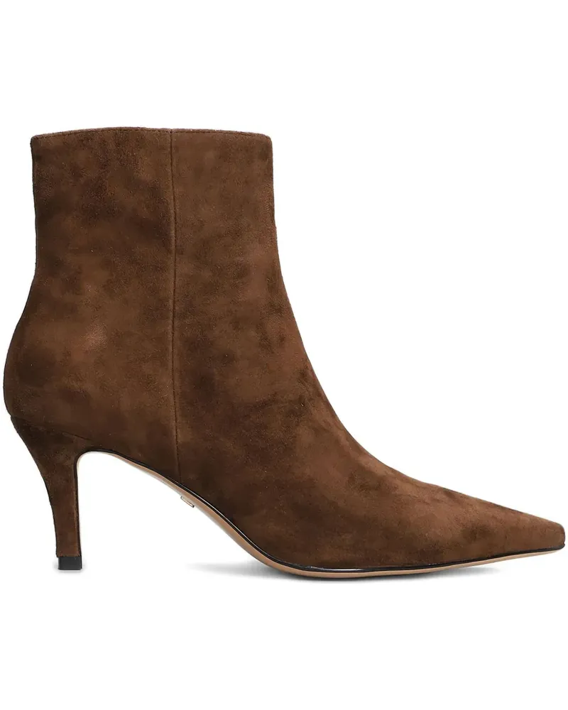 Lola Cruz Spitze Luzia Stiefel mit Reißverschluss 70mm - Braun Braun