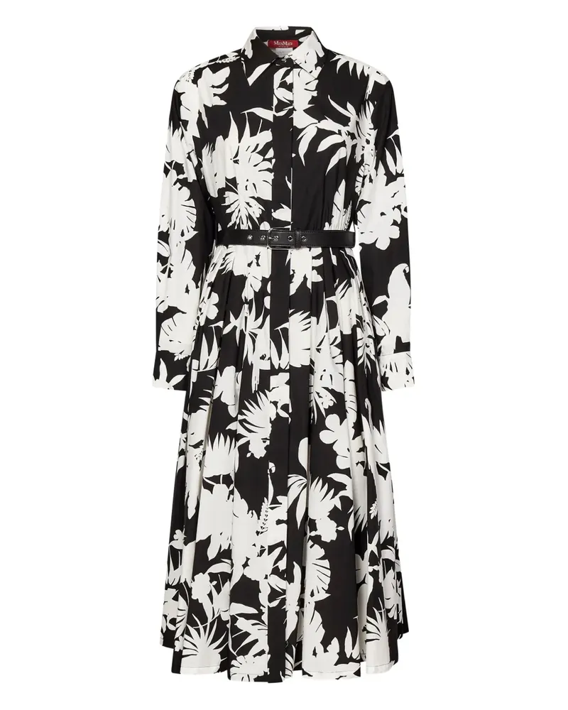 Max Mara Ussel Hemdkleid - Schwarz Schwarz