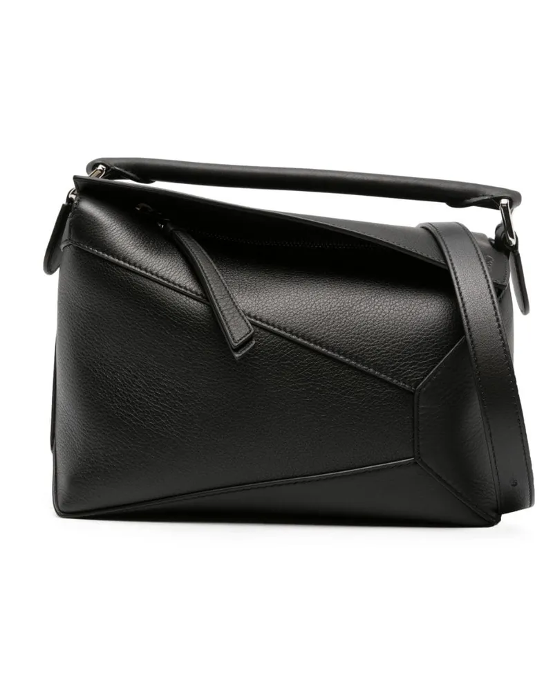 Loewe Kleine Puzzle Schultertasche - Schwarz Schwarz