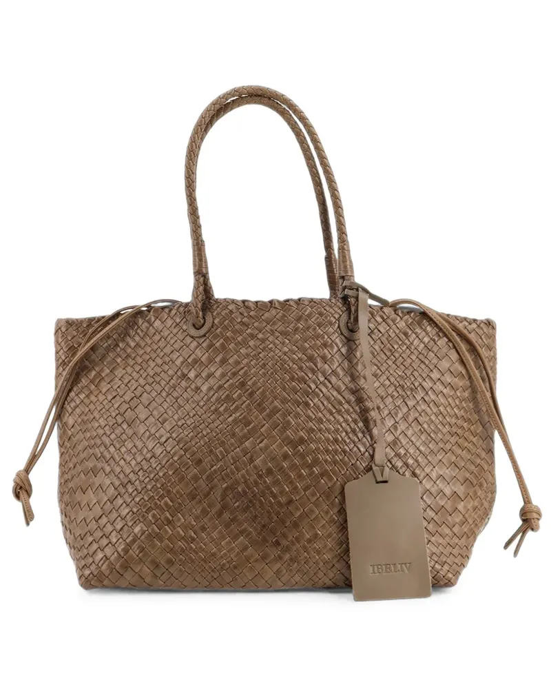 IBELIV Gewebte Schultertasche - Braun Braun