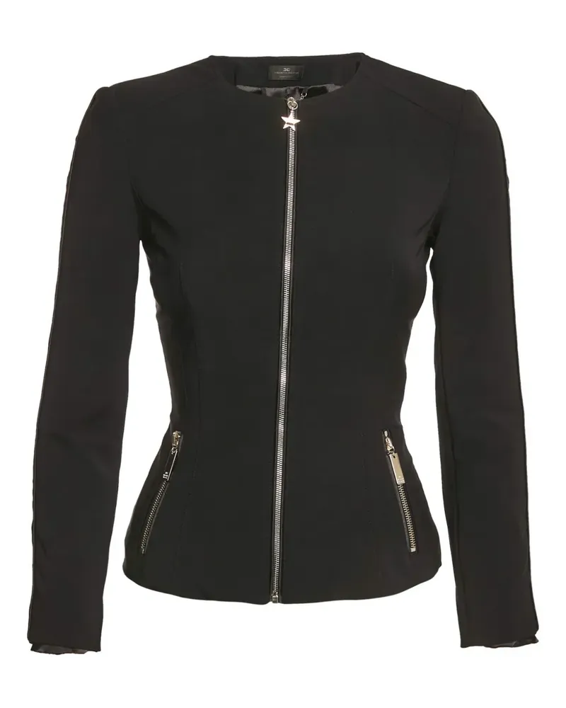 Elisabetta Franchi Bomberjacke mit Reißverschluss - Schwarz Schwarz
