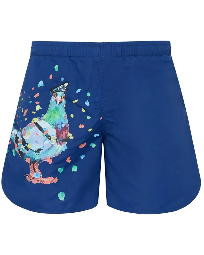 J.W.Anderson Pigeon Badeshorts Blau