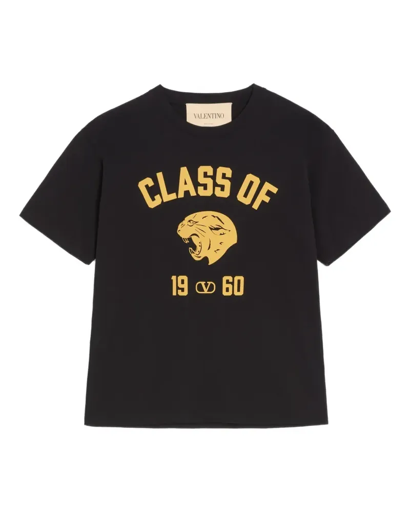 Valentino Garavani T-Shirt mit Panther-Print - Schwarz Schwarz