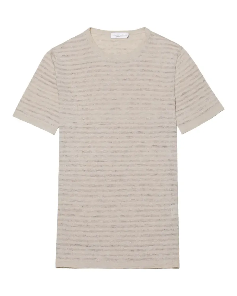 Roberto Collina striped short-sleeve T-shirt - Nude Nude