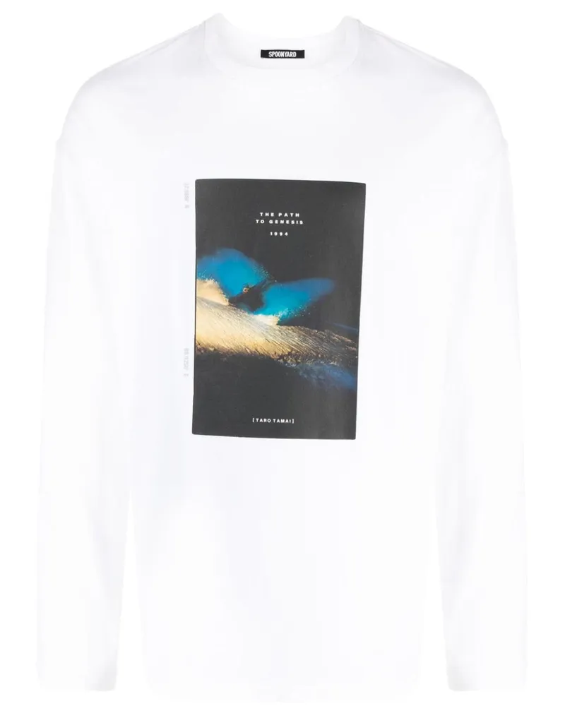 Spoonyard T-Shirt mit Illustrations-Print - Weiß Weiß