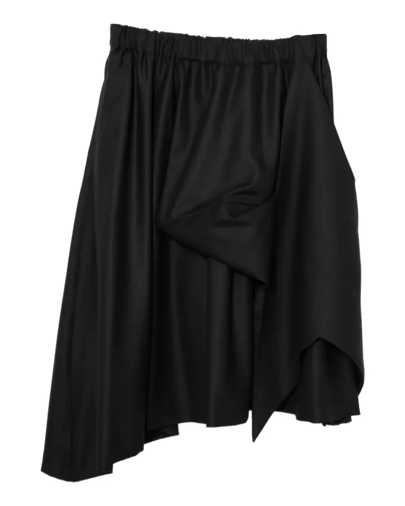 Noir Kei Ninomiya Asymmetrischer Rock - Schwarz Schwarz