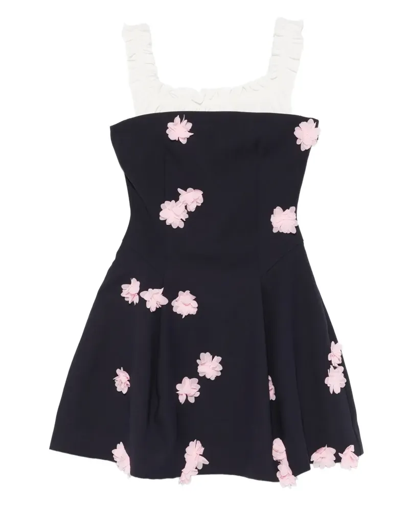Stine Goya Minikleid mit Blumenmuster - Blau Blau