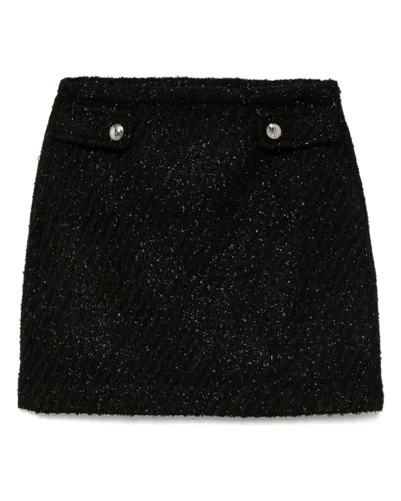 Michael Kors Minirock aus Tweed - Schwarz Schwarz