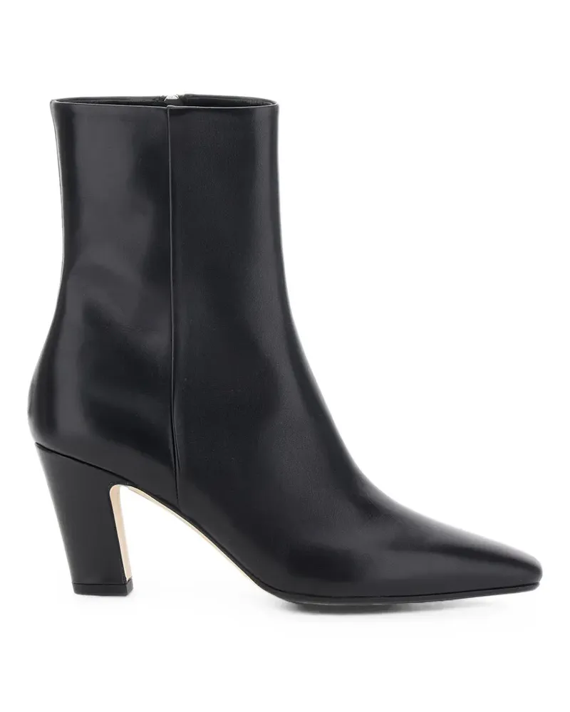 aeyde pointed-toe leather ankle boots - Schwarz Schwarz