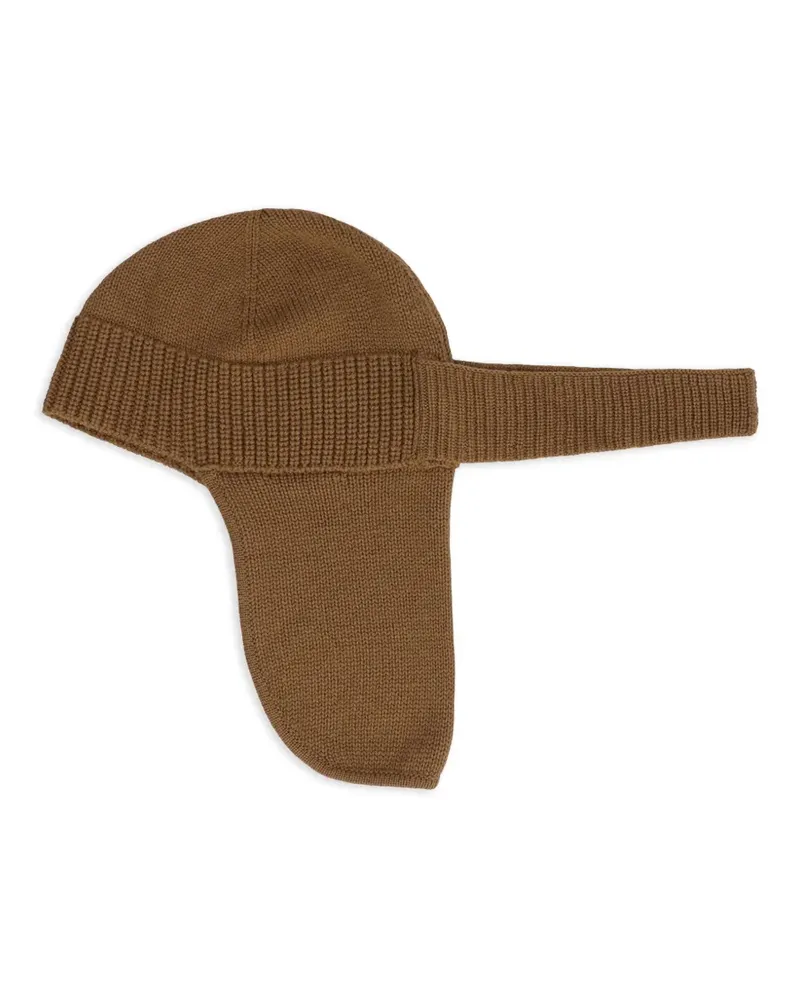 Ermenegildo Zegna cashmere ear-flap beanie - Braun Braun