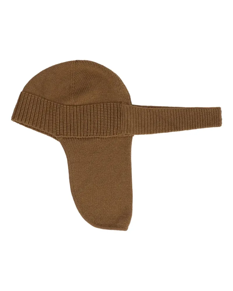 Ermenegildo Zegna cashmere ear-flap beanie - Braun Braun