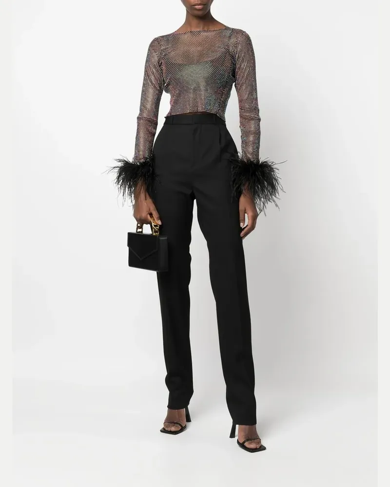 SANTA Brands Top mit Strass - Schwarz Schwarz