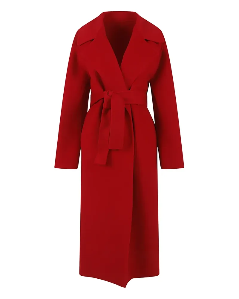 Alberta Ferretti double-breasted belted coat - Rot Rot