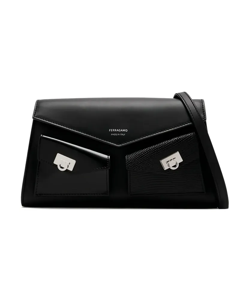 Ferragamo Hug multipocket mini bag - Schwarz Schwarz