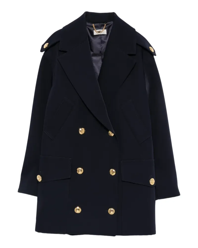 Elisabetta Franchi double-breasted coat - Blau Blau