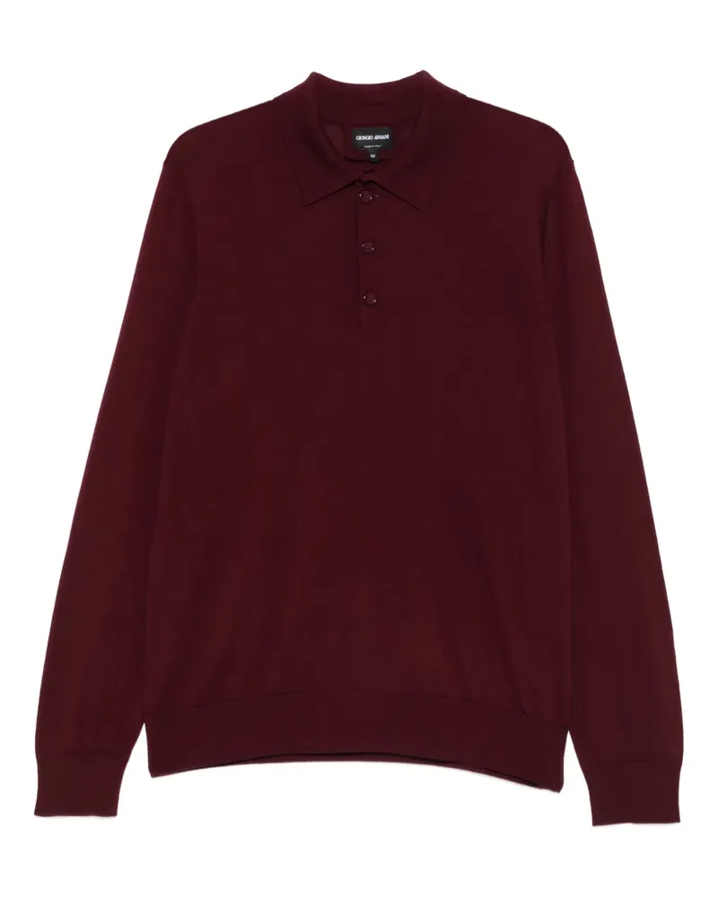 Giorgio Armani Poloshirt mit Einsätzen - Rot Rot