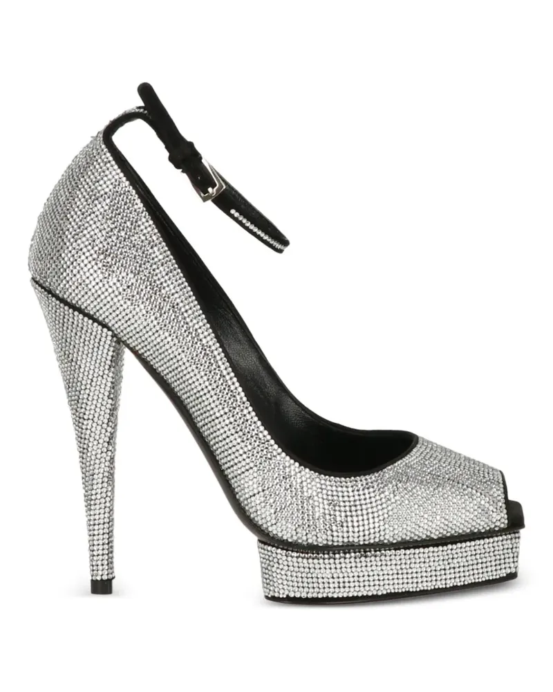 Tom Ford crystal-embellished platform sandals - Silber Silber