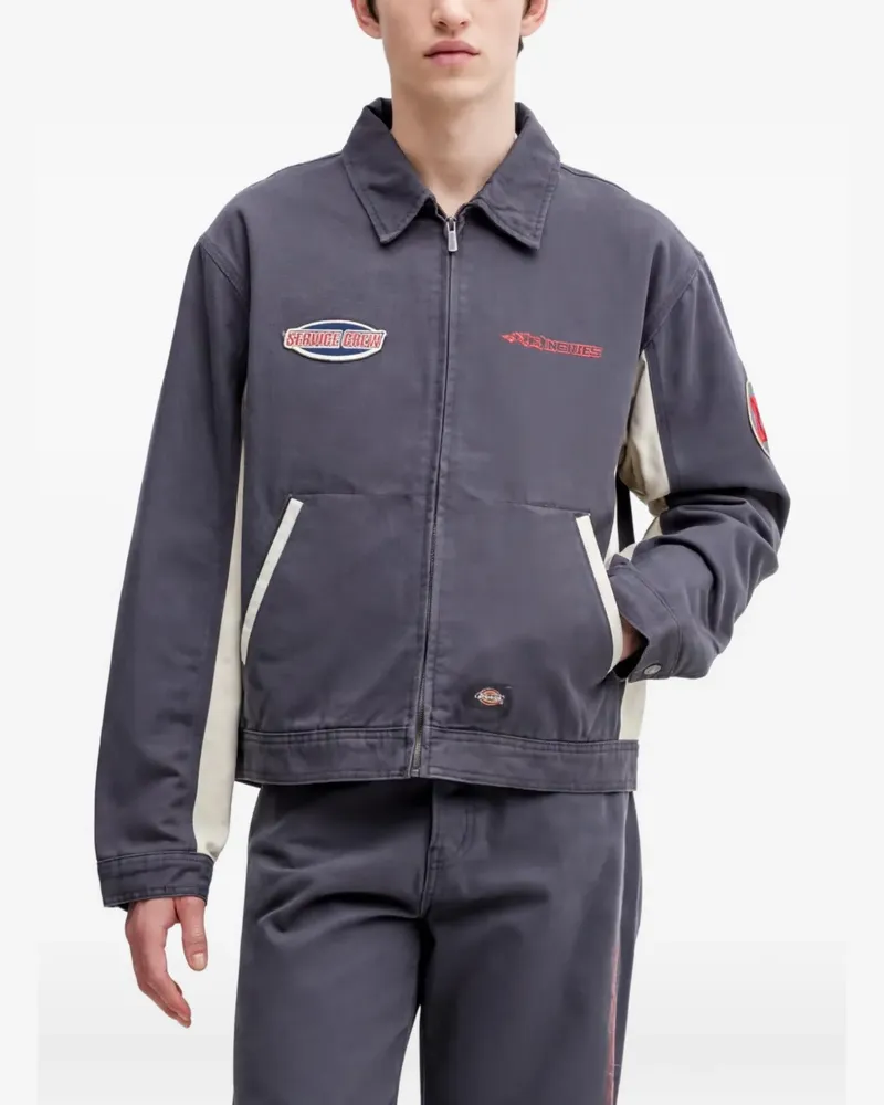 Dickies Jacke mit Kontrasteinsätzen - Grau Grau