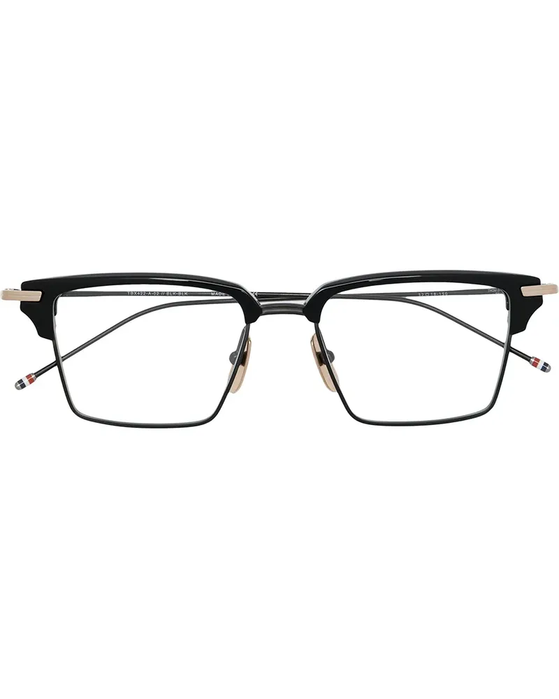 Thom Browne TB422 Brille mit breitem Gestell - Schwarz Schwarz