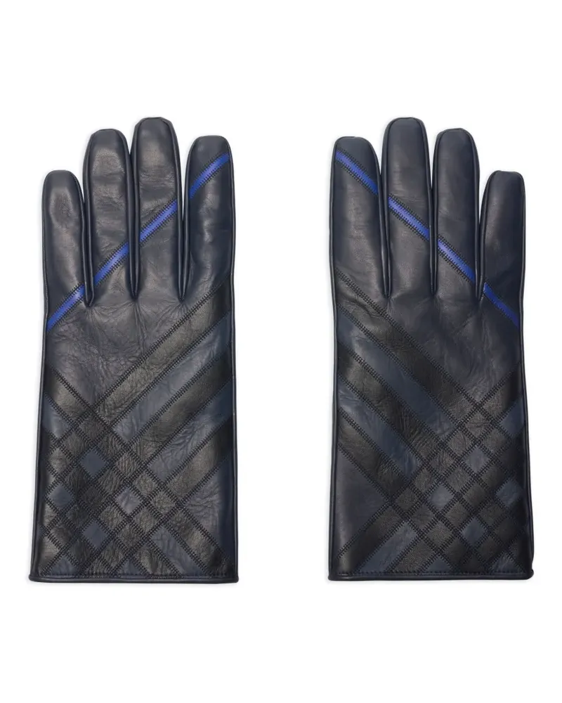 Burberry Handschuhe aus Leder - Blau Blau