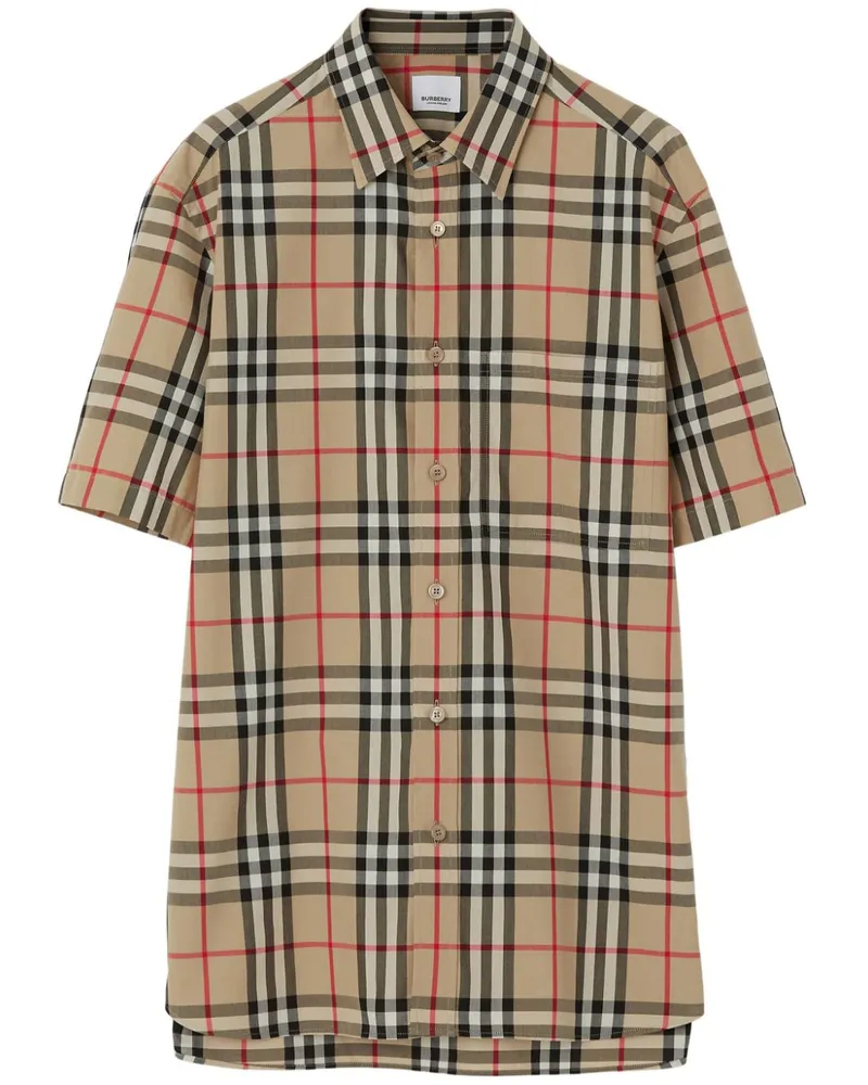 Burberry Hemd mit Vintage-Check - Nude Nude