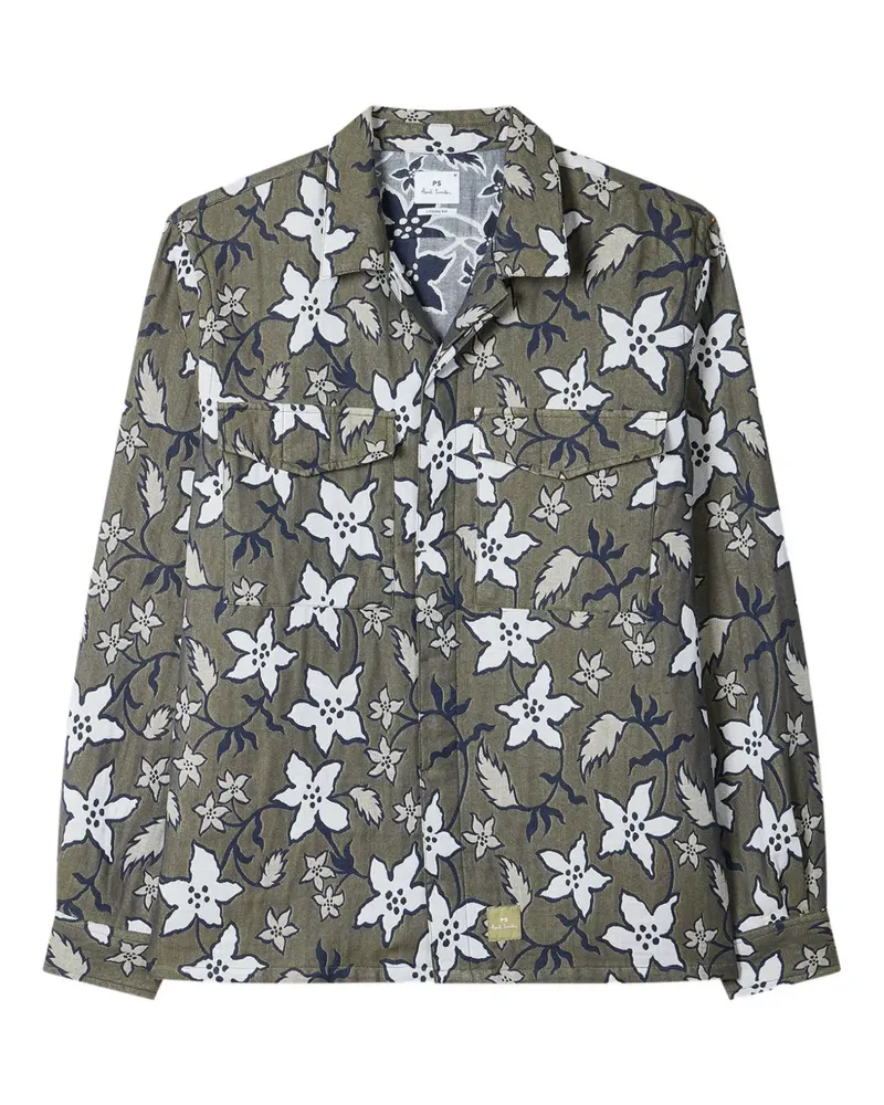 Paul Smith floral-print shirt - Grün Grün
