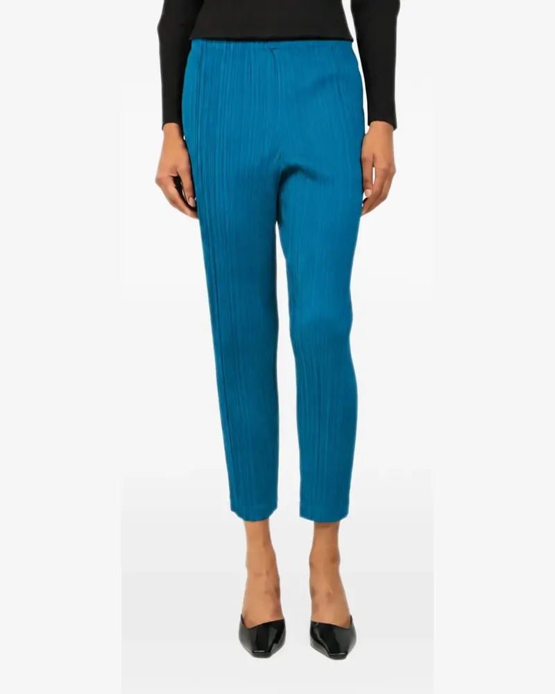 Issey Miyake pleated trousers - Blau Blau