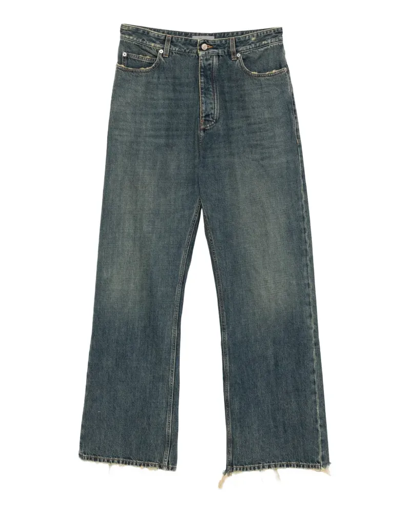 Balenciaga Weite Jeans im Distressed-Look - Blau Blau