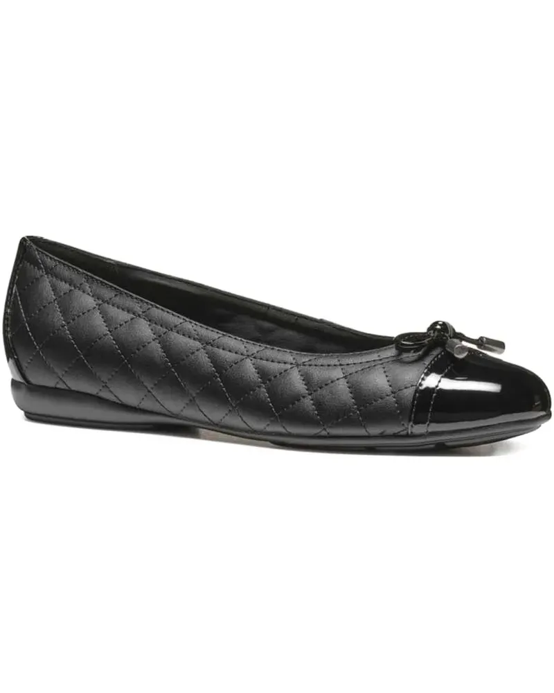 Geox Gesteppte Ballerinas - Schwarz Schwarz