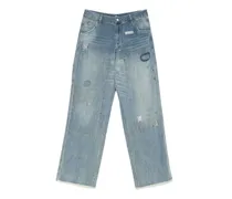 Claira Jeans im Patchwork-Look - Blau