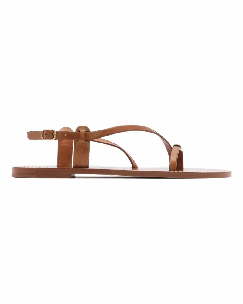Coach Matilda logo-plaque buckled sandals - Braun Braun