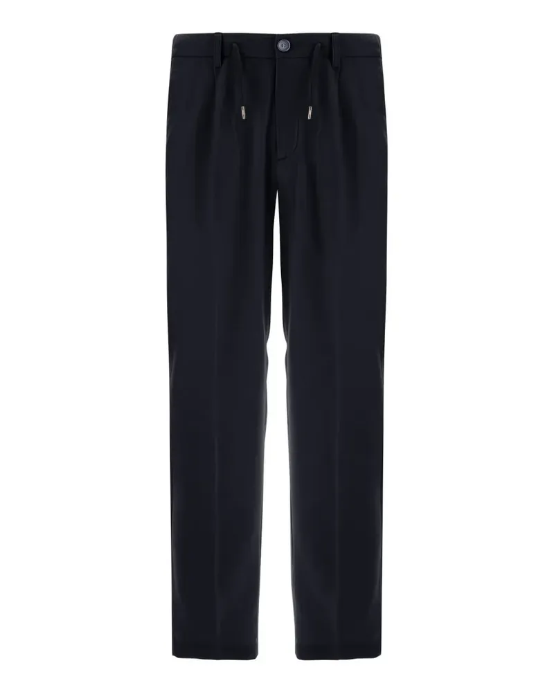 Herno Wasserabweisende Hose mit Falten - Blau Blau