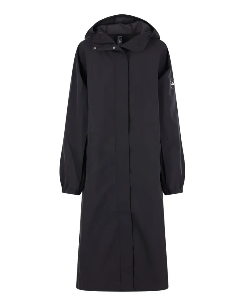 adidas hooded parka coat - Schwarz Schwarz