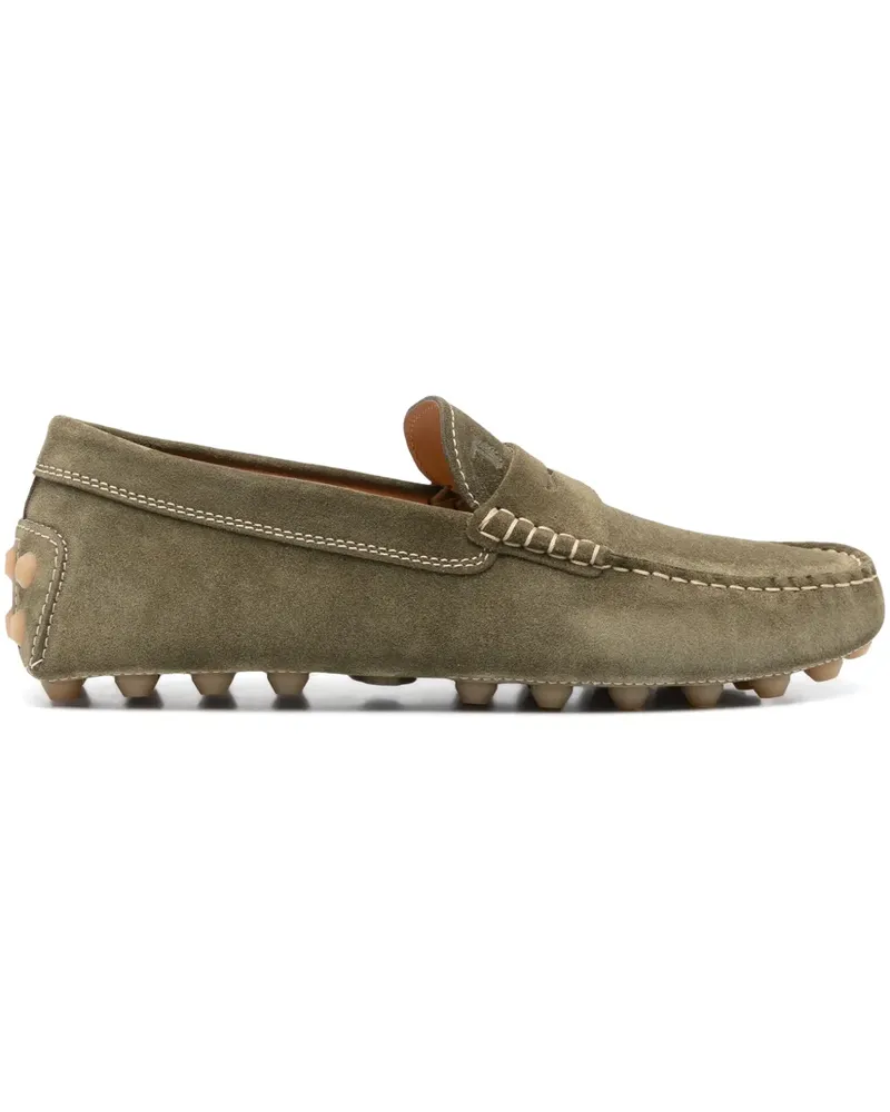 TOD'S Gommino Loafer aus Wildleder - Grün Grün