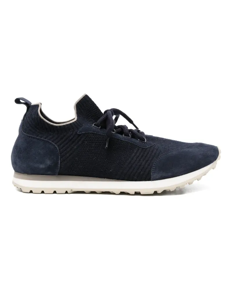 Eleventy Sneakers mit Wildledereinsätzen - Blau Blau