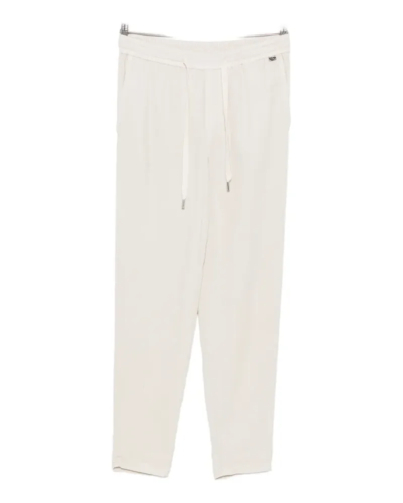 Marc Cain Rhodos drawstring elasticated-waist trousers - Nude Nude