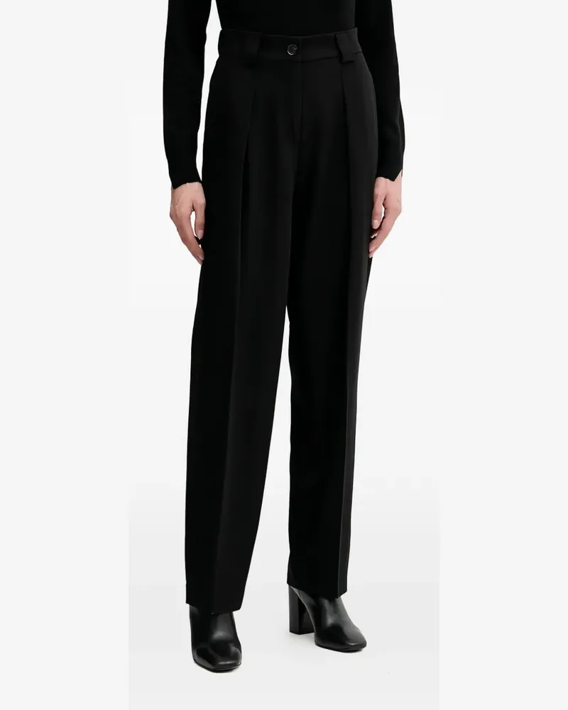 Sisley pleated trousers - Schwarz Schwarz
