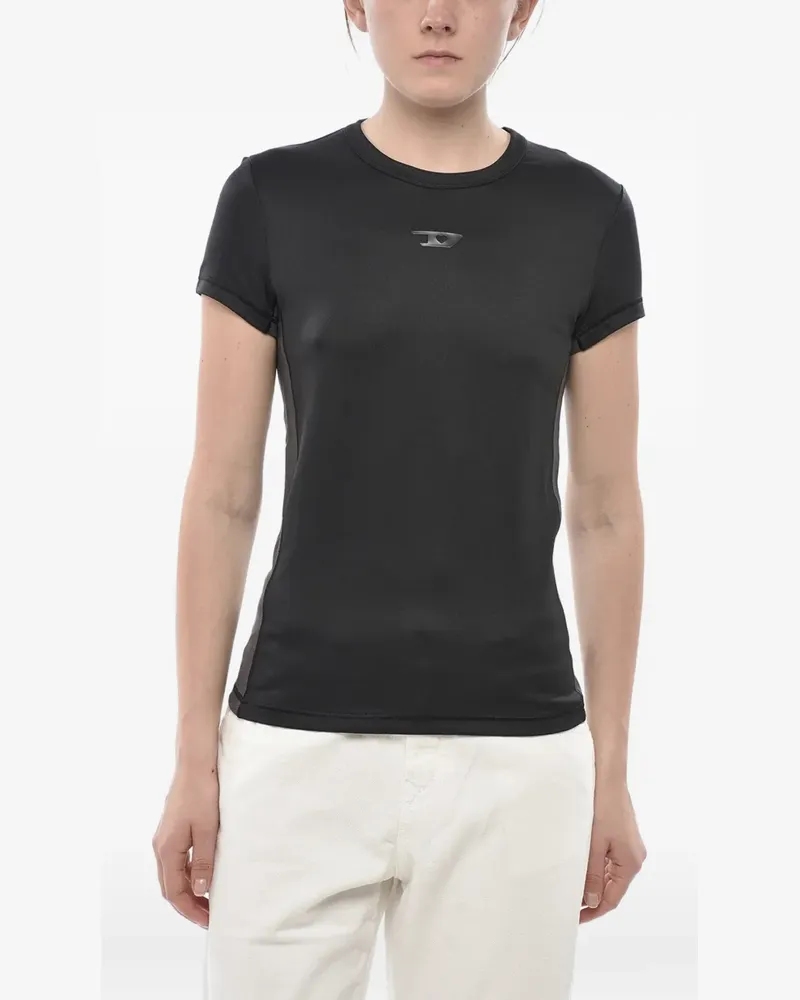 Diesel T-Shirt mit Monogramm - Schwarz Schwarz